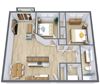 Westcourt Apartments | Two Bedroom | Plan 21B Westcourt Apartments | Two Bedroom | Plan 21B